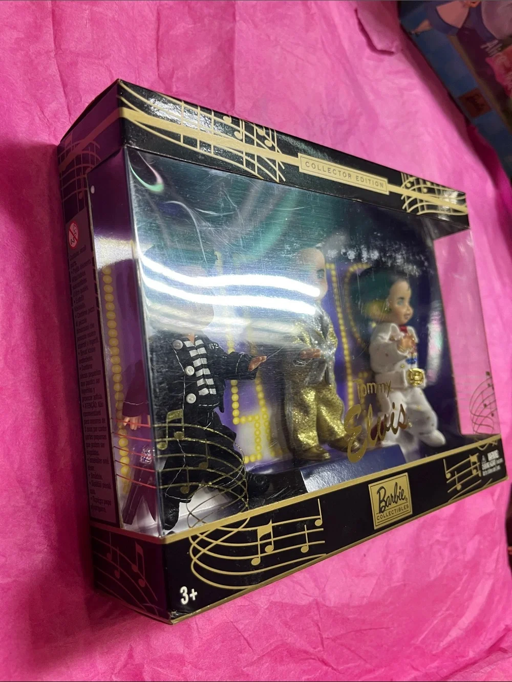 Mattel Barbie Collectibles Tommy Elvis 3-Piece Doll Set - Gold, White, Black